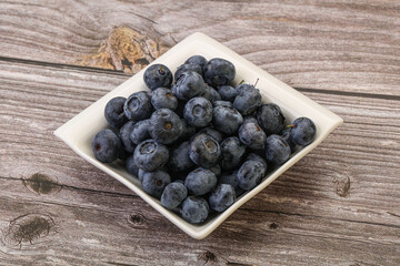 Ripe sweet tasty blueberries heap