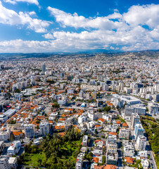 Obraz premium Aerial view of Limassol city center. Cyprus