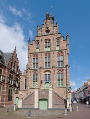 Obraz premium >>>> HISTORICAL BUILDING <<<<De Markt in Culemborg met het Oude stadhuis uit 1534
