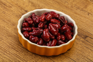 Canned red Kidney in the bowl