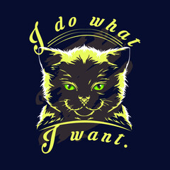 I do what i want slogan t shirt design