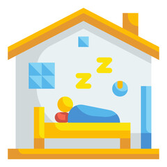 sleep flat icon