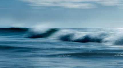 Fototapeta na wymiar Abstract ocean waves crashing