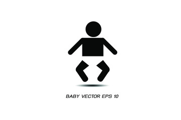 Baby icon,vector illustration EPS10.