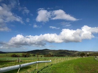 Hilly Landscape Horse Race Track