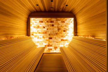 Interior of a salt therapy room