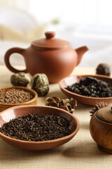 Various types of tea