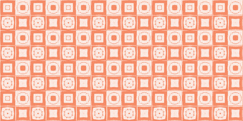 Pink red Mosaic Tile Background. Seamless texture. Disco stile.