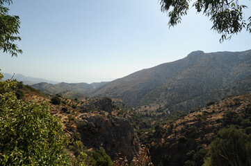 Fototapeta na wymiar Le belvédère d'Ano Amygdali près du plateau du Lassithi en Crète