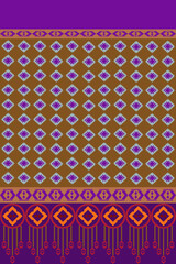 Abstract ethnic pattern. Design fabric seamless background and texture.