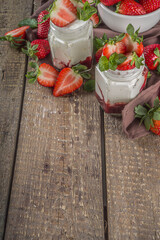 Yogurt with strawberry