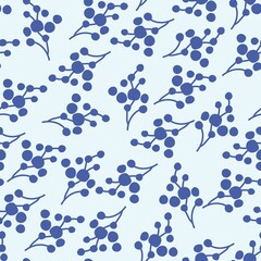 Fototapeta premium Berries vector seamless pattern design
