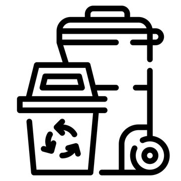 trash line icon