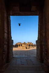 Vijaya Vitthala Temple. Beautifully carved out of a monolith rock, Hampi, Karnataka, India