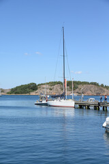 Obraz premium Segelboot bei Fjällbacka, Schweden