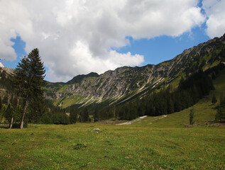 Seealpe valley in Oberstdorf, Bavaria, Germany	