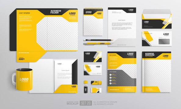 Download 132 118 Best Corporate Identity Mockup Images Stock Photos Vectors Adobe Stock
