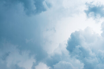 Cumulonimbus clouds in midday northern hemisphere