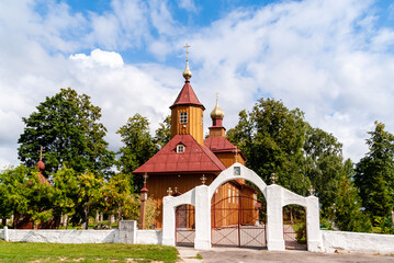 Cerkiew pod wezwaniem Przemienienia Pańskiego – prawosławna cerkiew parafialna w Ploskach, Podlasie, Polska © podlaski49