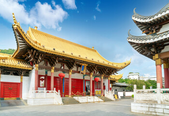 Fototapeta premium Ancient buildings in the city, Liuzhou, Guangxi, China.