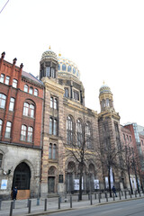 Fototapeta na wymiar New Synagogue Berlin - Centrum Judaicum - Oranienburger Strasse 28-30, 10117, Berlin, Germany (Deutschland, DE), Europe 