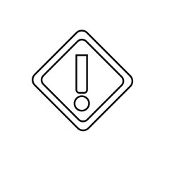 Caution warning signs. Exclamation danger sign. Warnings, attention symbol. Triangle warning flat style - stock vector.
