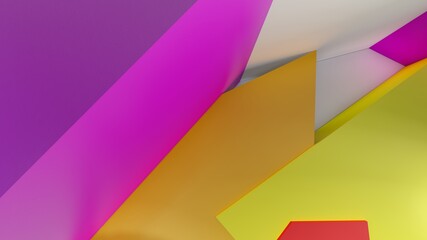 Fototapeta premium Abstract background geometric shapes in design 3d render