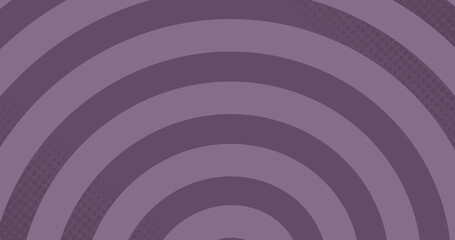 Circles forming in hypnotic motion against purple background