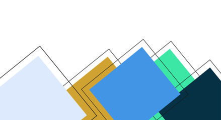 Colorful abstract geometric triangle shapes background design. Banner template