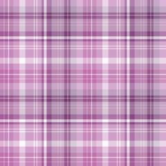 Seamless pattern in light violet and white colors for plaid, fabric, textile, clothes, tablecloth and other things. Vector image.