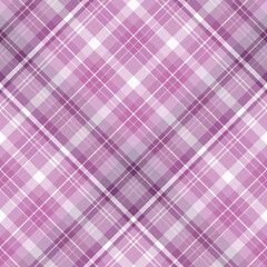 Seamless pattern in light violet and white colors for plaid, fabric, textile, clothes, tablecloth and other things. Vector image. 2