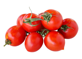 cherry tomatoes isolated on a white background. Cherry Tomatoes Clipping Path