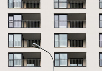 Apartament house or modern block of flats