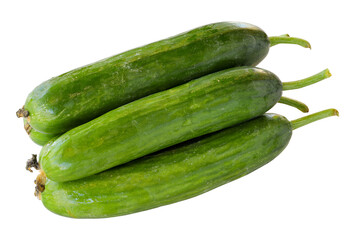 Cucumber isolated on a white background. Cucumber Clipping Path