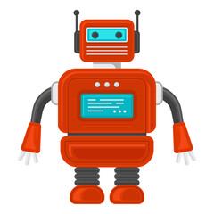 Naklejka premium robot illustration