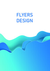 Template vector design for Brochure, AnnualReport, Magazine, Poster, Corporate Presentation, Portfolio, Flyer, infographic, layout modern with blue color. EPS 10.