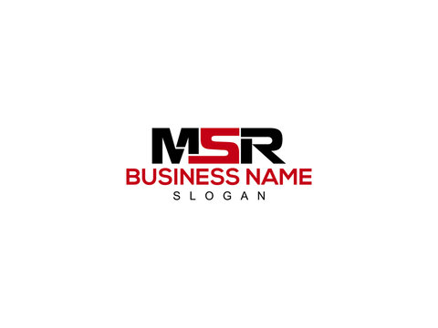 Letter MSR Logo Icon Vector Image Design For Company or Business