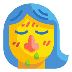 snot flat icon