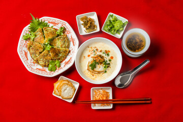 薬膳粥　Chinese medicinal food Taiwanese porridge 