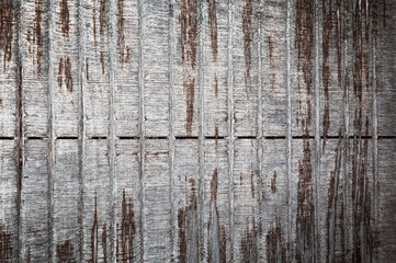 Background from old shabby teak flooring, top view.