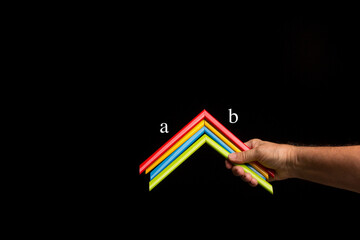 Fototapeta premium Range of colours in a person's hand