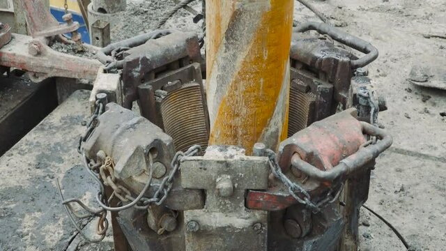 Working on a Drilling Rig. Oil and Gas Industry. Rig Technicians