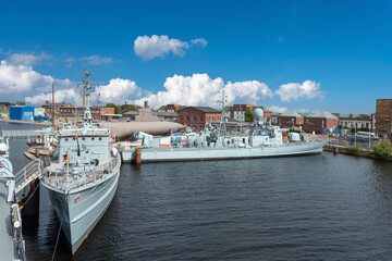 Warships in the German Naval Museum in Wilhelmshaven