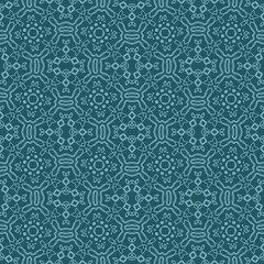 seamless pattern of light lace diamonds with circles on a green background