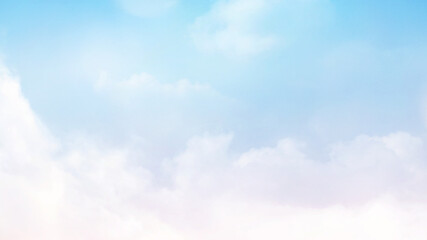 Blue sky with soft cloud background