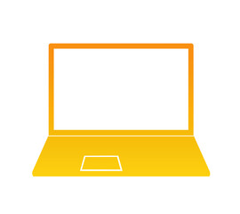 Yellow computer frame