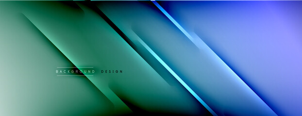 Abstract background. Shadow lines on bright shiny gradient background.