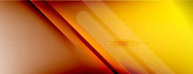 Abstract background - lines composition created with lights and shadows. Technology or business digital template. Trendy simple fluid color gradient abstract background with dynamic