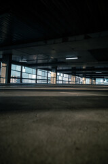 Empty parking lot