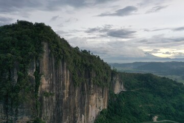 Harau Valley in Harau District, Fifty Cities Regency, West Sumatra Province.